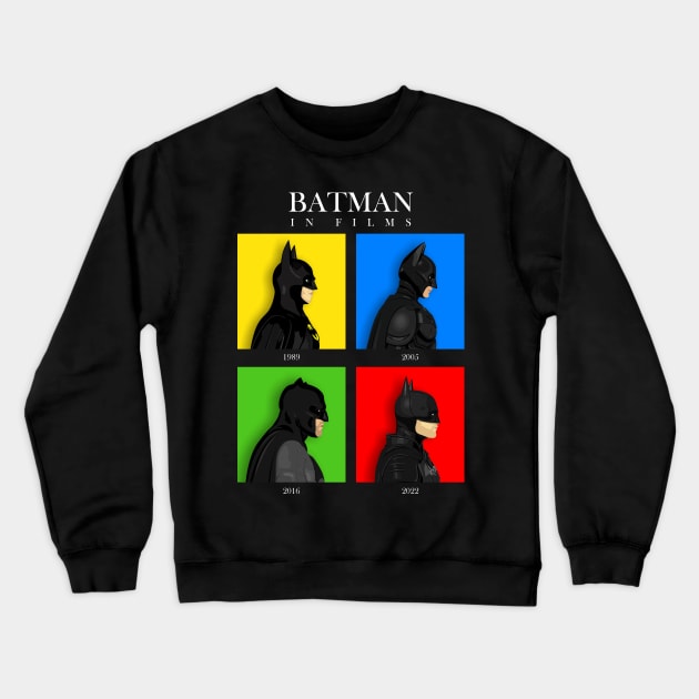 The bat in films Crewneck Sweatshirt by atizadorgris